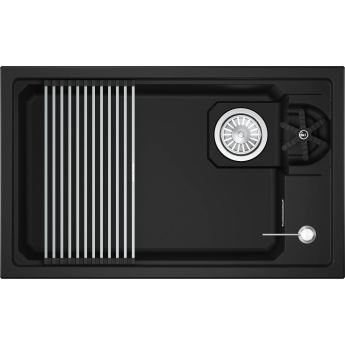 Кухонная мойка GRANULA KS-7309RU ЧЕРНЫЙ кварц